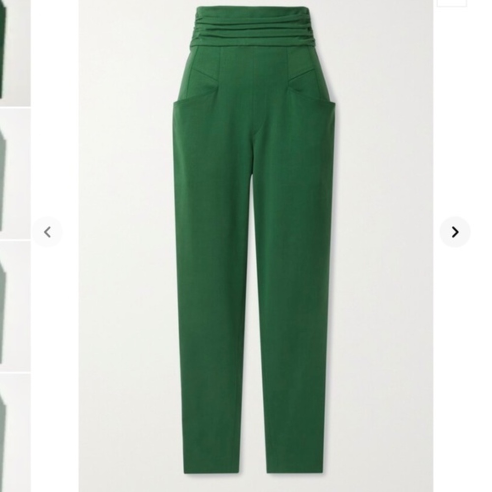 ORG. $745 a- NWT- Isabel Marant Stoda Lyocell-blend Slim-leg Pants (sz 6, S)